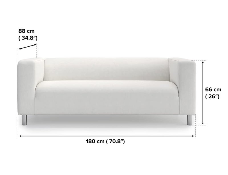 TLYESD Klippan Couch Cover Replacement for IKEA Klippan Loveseat Cover,Klippan Sofa Cover, Klippan Cover Only(Yellow) - Image 3